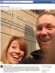 The selfie that Chris and Shannon Neuman took together after filing for divorce.
